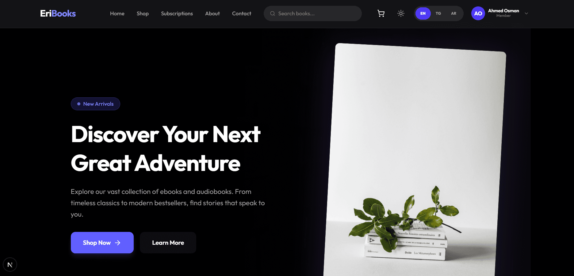 EriBooks - Digital Bookstore Platform